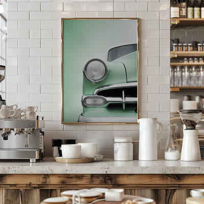 US classic car 1954 Bel Air Powerglide - Stretched Canvas, Poster or Fine Art Print I Heart Wall Art