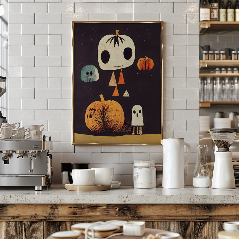 Boo! - Stretched Canvas, Poster or Fine Art Print I Heart Wall Art