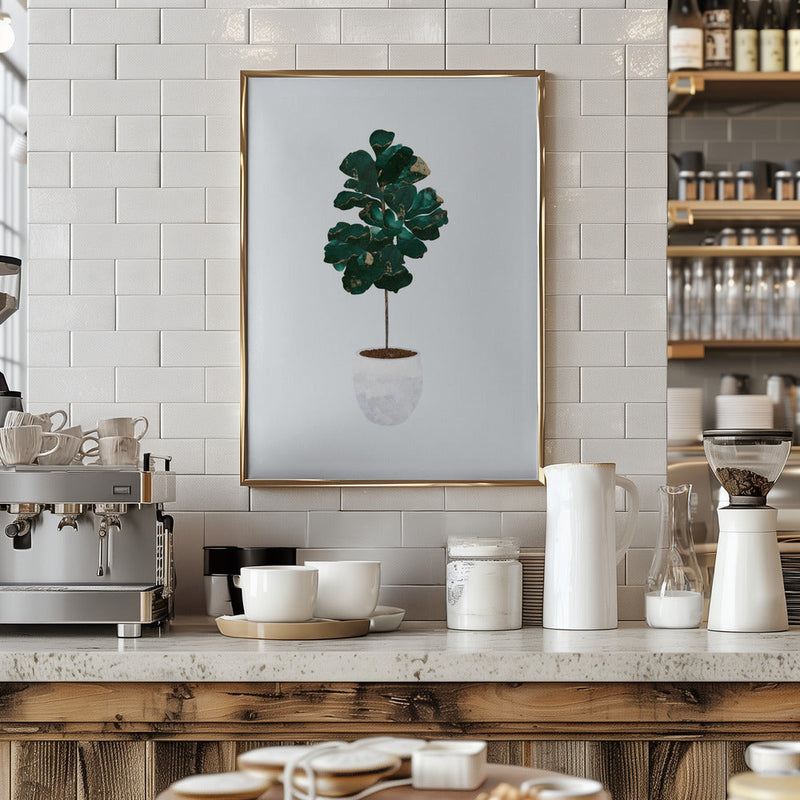 Fiddle leaf fig - Stretched Canvas, Poster or Fine Art Print I Heart Wall Art