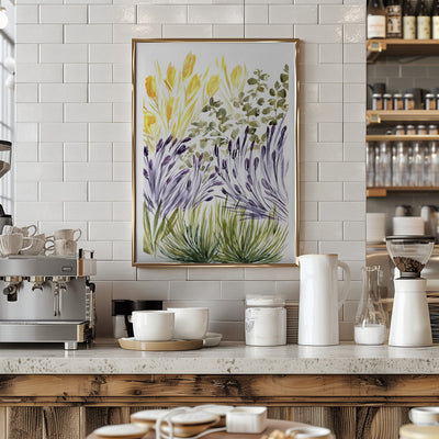 Elisa's garden right - Stretched Canvas, Poster or Fine Art Print I Heart Wall Art