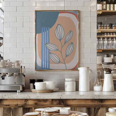 Botanical Plants and Sun - Stretched Canvas, Poster or Fine Art Print I Heart Wall Art