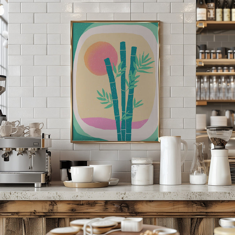 Bamboo in the Desert - Stretched Canvas, Poster or Fine Art Print I Heart Wall Art