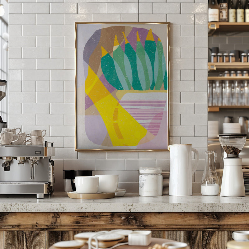 Plant in the Sun - Stretched Canvas, Poster or Fine Art Print I Heart Wall Art