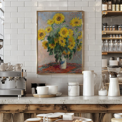 Bouquet Of Sunflowers - Stretched Canvas, Poster or Fine Art Print I Heart Wall Art