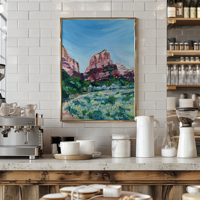 Angels Landing - Stretched Canvas, Poster or Fine Art Print I Heart Wall Art