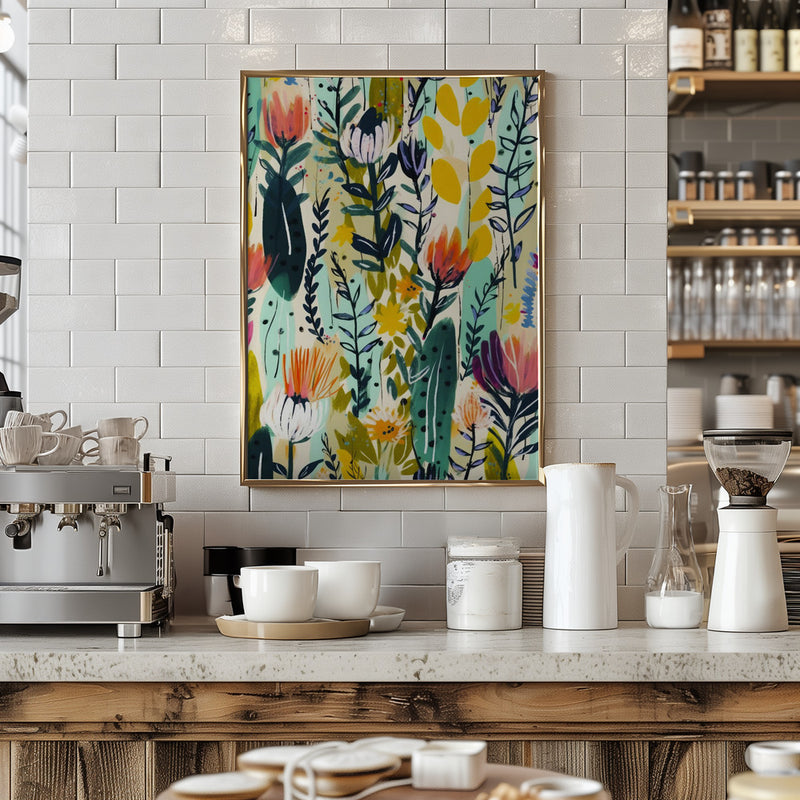 Rain Of Flowers - Stretched Canvas, Poster or Fine Art Print I Heart Wall Art