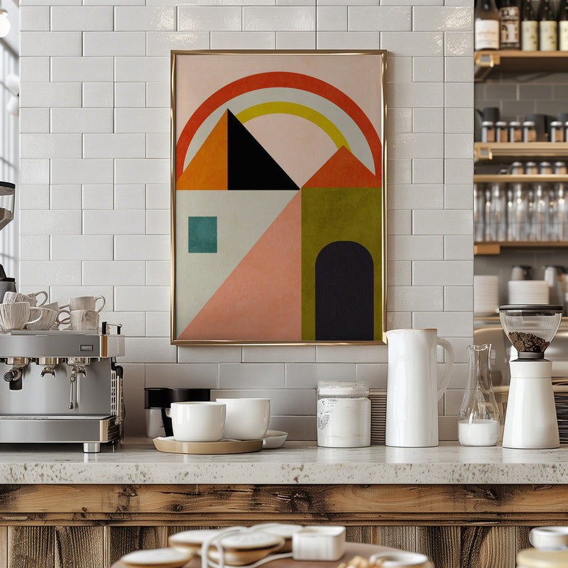 Playing Around Shapes - Stretched Canvas, Poster or Fine Art Print I Heart Wall Art