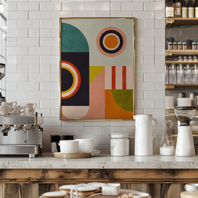 Playing Around Shapes 2 - Stretched Canvas, Poster or Fine Art Print I Heart Wall Art