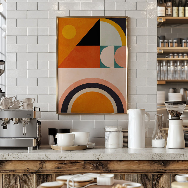 Playing Around Shapes 4 - Stretched Canvas, Poster or Fine Art Print I Heart Wall Art