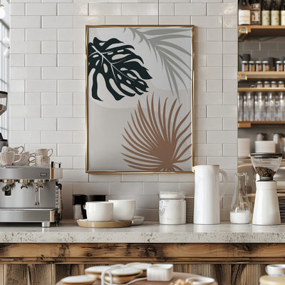 Tropical Leaves No3 - Stretched Canvas, Poster or Fine Art Print I Heart Wall Art