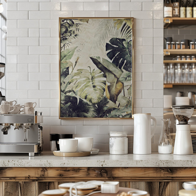 I Jungle01x a 50x70xb - Stretched Canvas, Poster or Fine Art Print I Heart Wall Art