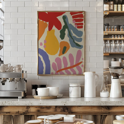 Happy Summer No 1 - Stretched Canvas, Poster or Fine Art Print I Heart Wall Art