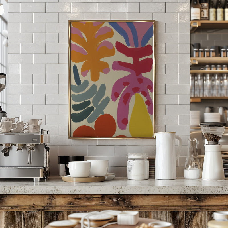 Happy Summer No 5 - Stretched Canvas, Poster or Fine Art Print I Heart Wall Art