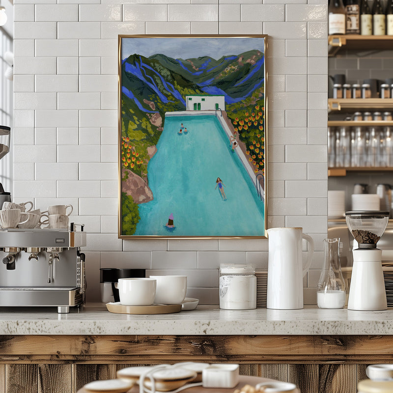 Hotsprings - Stretched Canvas, Poster or Fine Art Print I Heart Wall Art