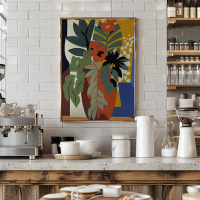 Abstract Flower Impressions - Stretched Canvas, Poster or Fine Art Print I Heart Wall Art