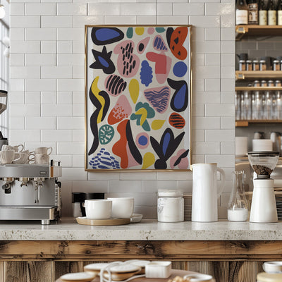 Summer Collection No 5 - Stretched Canvas, Poster or Fine Art Print I Heart Wall Art