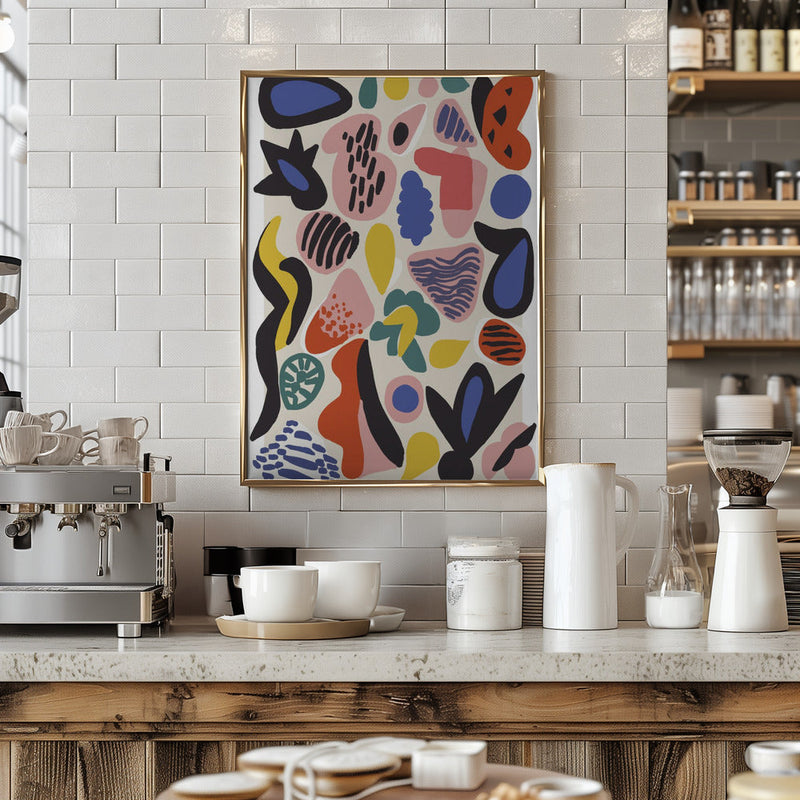 Summer Collection No 5 - Stretched Canvas, Poster or Fine Art Print I Heart Wall Art