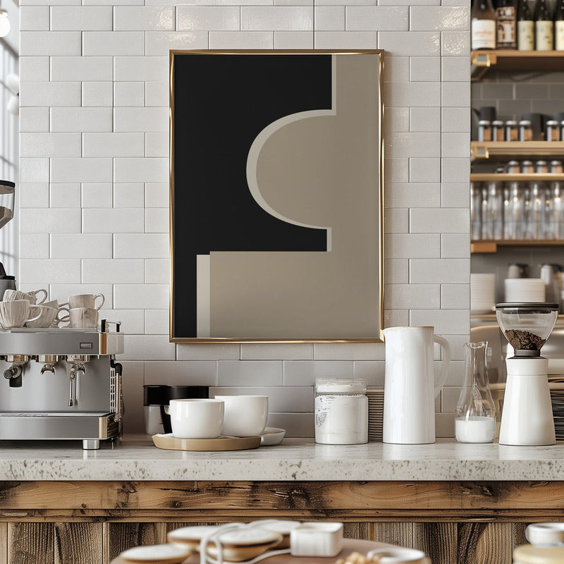 Abstract Graphic Shapes - Stretched Canvas, Poster or Fine Art Print I Heart Wall Art