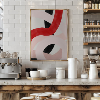 Colorful Curves - Stretched Canvas, Poster or Fine Art Print I Heart Wall Art