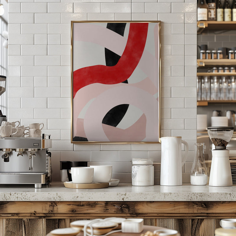 Colorful Curves - Stretched Canvas, Poster or Fine Art Print I Heart Wall Art