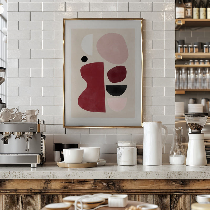 Abstract Geometric Shapes - Stretched Canvas, Poster or Fine Art Print I Heart Wall Art