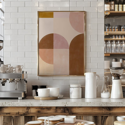 Earthy Geometrics - Stretched Canvas, Poster or Fine Art Print I Heart Wall Art