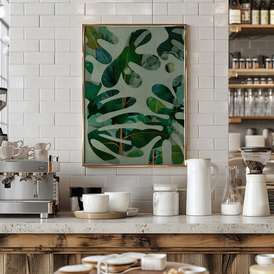 Leaves More 10 Kopie - Stretched Canvas, Poster or Fine Art Print I Heart Wall Art