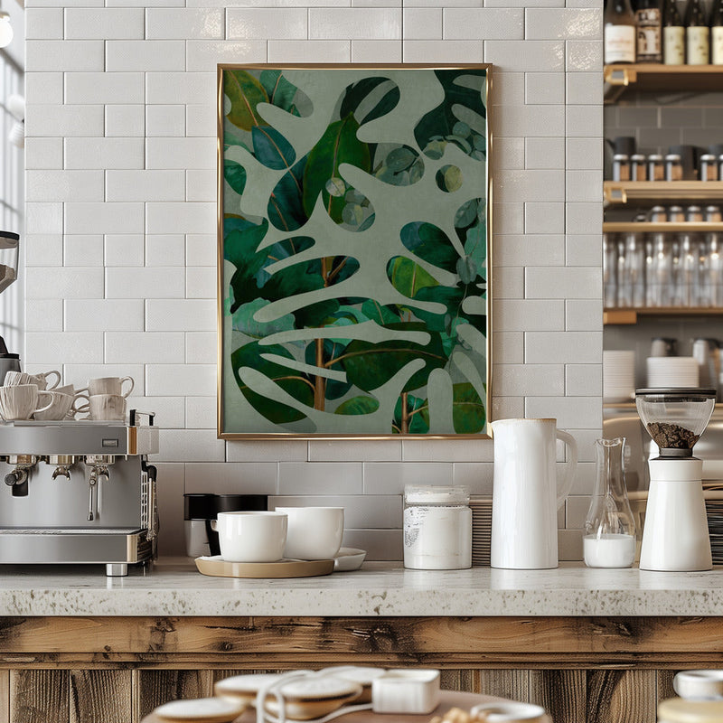 Leaves More 10 Kopie - Stretched Canvas, Poster or Fine Art Print I Heart Wall Art