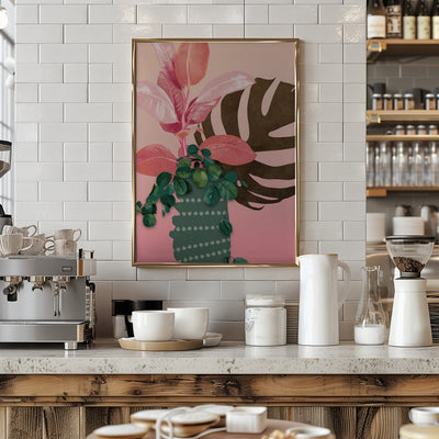 Leaves More 6 Kopie - Stretched Canvas, Poster or Fine Art Print I Heart Wall Art