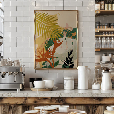 Leaves 24. Januar 2021 20 Hell - Stretched Canvas, Poster or Fine Art Print I Heart Wall Art