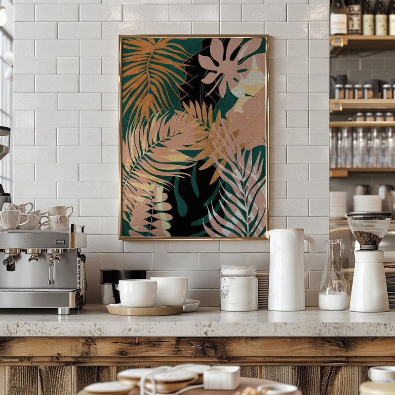 Leaves Summerly - Stretched Canvas, Poster or Fine Art Print I Heart Wall Art