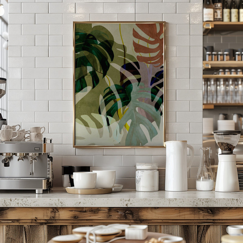 Leaves More 3 Kopie - Stretched Canvas, Poster or Fine Art Print I Heart Wall Art