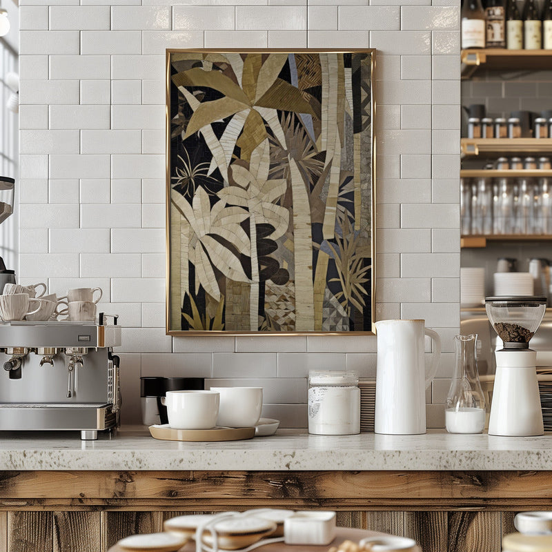 Bamboo Jungle - Stretched Canvas, Poster or Fine Art Print I Heart Wall Art