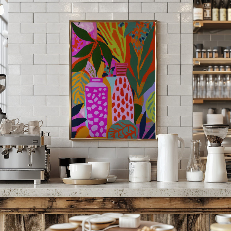 Vases And Botanic - Stretched Canvas, Poster or Fine Art Print I Heart Wall Art