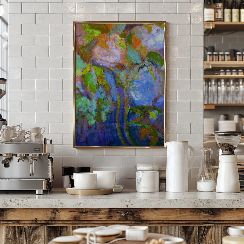 Floral Dreamscape - Stretched Canvas, Poster or Fine Art Print I Heart Wall Art