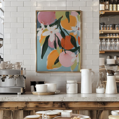 Fruity Summer No 4 - Stretched Canvas, Poster or Fine Art Print I Heart Wall Art