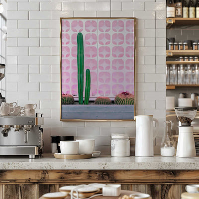 Cact-Hi! - Stretched Canvas, Poster or Fine Art Print I Heart Wall Art