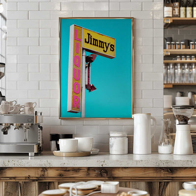 Jimmy's Liquor Sign - Stretched Canvas, Poster or Fine Art Print I Heart Wall Art