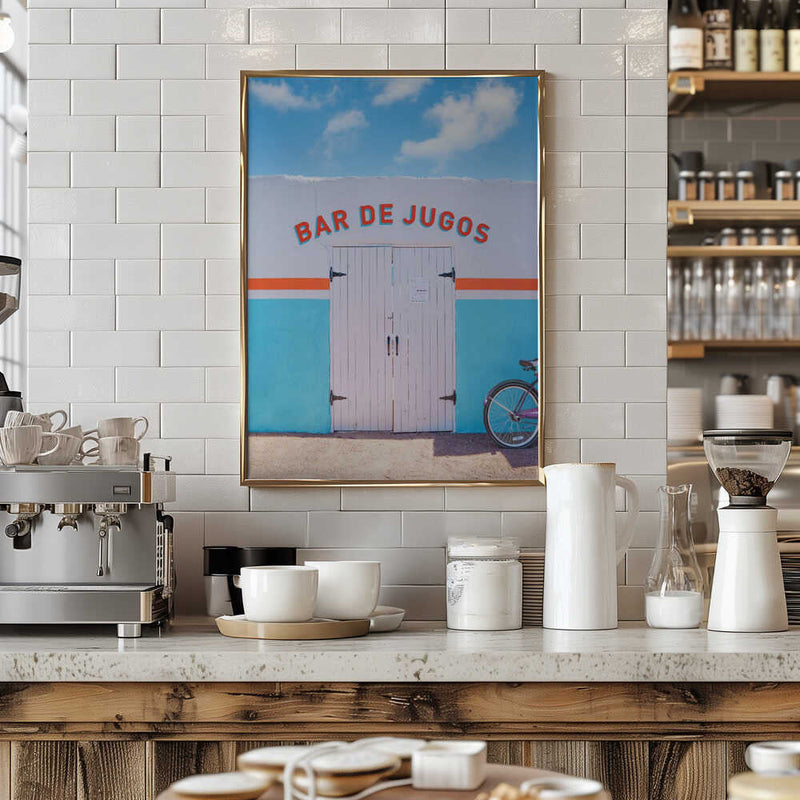 Bar De Jugos - Stretched Canvas, Poster or Fine Art Print I Heart Wall Art