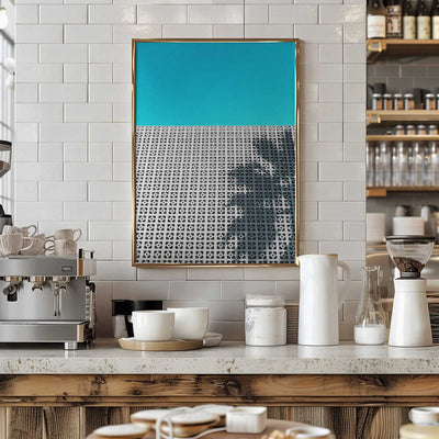 Parker Palm Shadow in Palm Springs - Stretched Canvas, Poster or Fine Art Print I Heart Wall Art