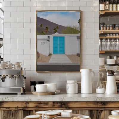 Turquoise Doors - Stretched Canvas, Poster or Fine Art Print I Heart Wall Art
