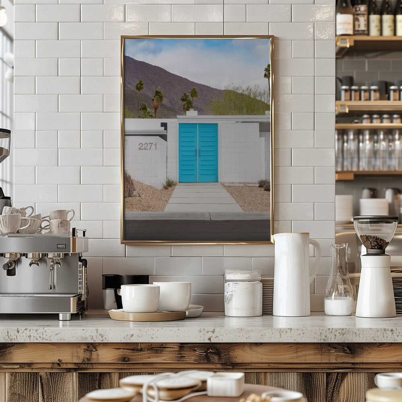 Turquoise Doors - Stretched Canvas, Poster or Fine Art Print I Heart Wall Art