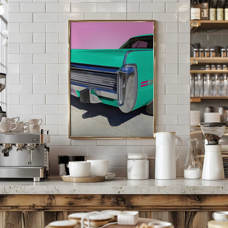 Mint Green 73 Imperial - Stretched Canvas, Poster or Fine Art Print I Heart Wall Art