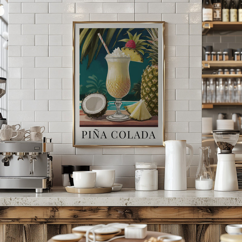 Pina Colada - Stretched Canvas, Poster or Fine Art Print I Heart Wall Art