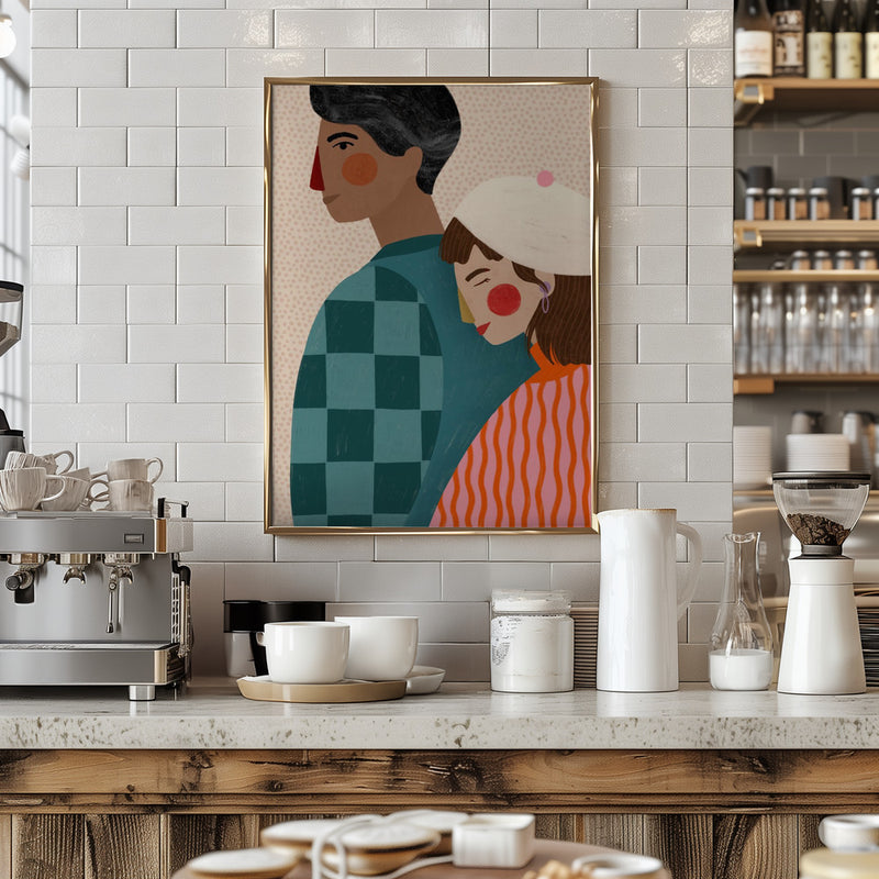 Be My Valentine - Stretched Canvas, Poster or Fine Art Print I Heart Wall Art