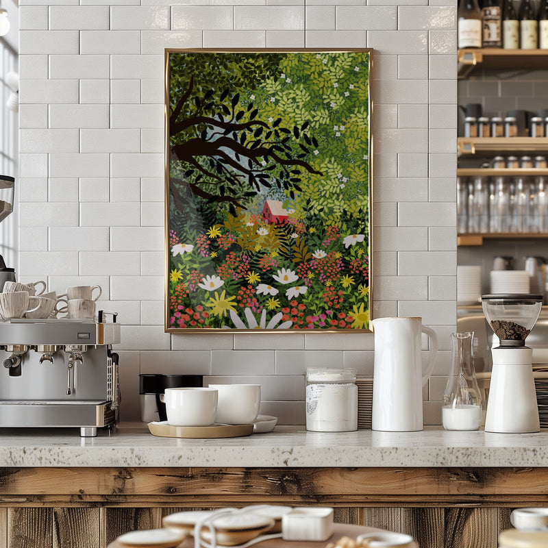 9933x14043 Din 48 My Dream House - Stretched Canvas, Poster or Fine Art Print I Heart Wall Art