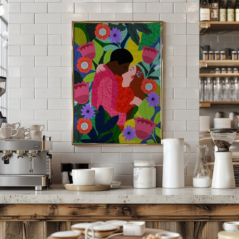 9933x14043 Din 130 May Your Love Blossom 1 - Stretched Canvas, Poster or Fine Art Print I Heart Wall Art