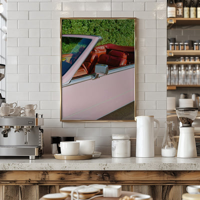 Pink Cadillac - Stretched Canvas, Poster or Fine Art Print I Heart Wall Art