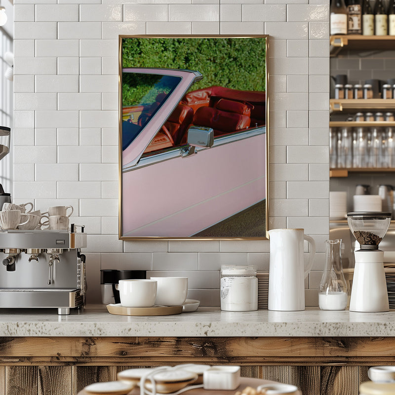 Pink Cadillac - Stretched Canvas, Poster or Fine Art Print I Heart Wall Art