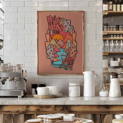 Hike More Worry Less - Stretched Canvas, Poster or Fine Art Print I Heart Wall Art